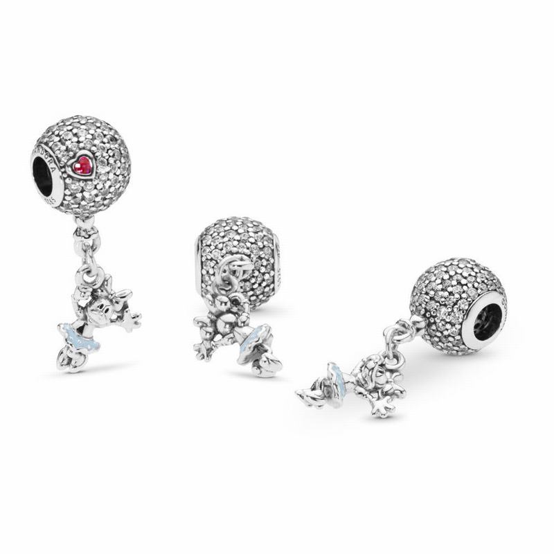 Pandora Disney Floating Minnie Dangle Charm Silver Egypt GS1230978